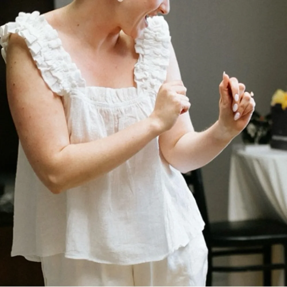 Lulu’s Off to Dream Land Ivory Two-Piece Pajama Set - Picture 7 of 10